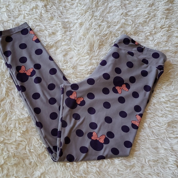 LuLaRoe Minnie Mouse Tall and Curvy Leggings - Picture 2 of 4